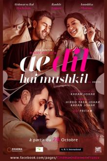 Ae Dil Hai Mushkil L'affiche du film Ae Dil Hai Mushkil