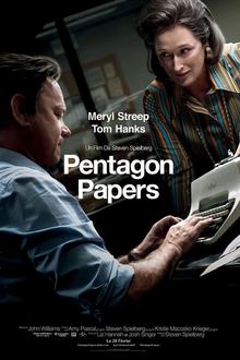 Pentagon papers L'affiche du film Pentagon papers
